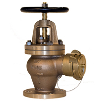 10K Bronze Hose Angle Valve Nakajima System - 25