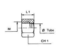 Steel Nut - Length - 16.0 mm