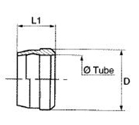 Steel Sleeve - Length - 14.0 mm