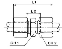 Steel Pipe Union - Length - 54.0 mm