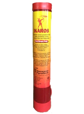 IKAROS PARACHUTE ROCKET RED USCG/SOLAS/MED
