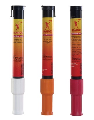 IKAROS HANDFLARE RED USCG/SOLAS/MED