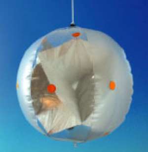 EMA03i SOLAS INFLATABLE RADAR REFLECTOR, LIFERAFT 24" DIA.