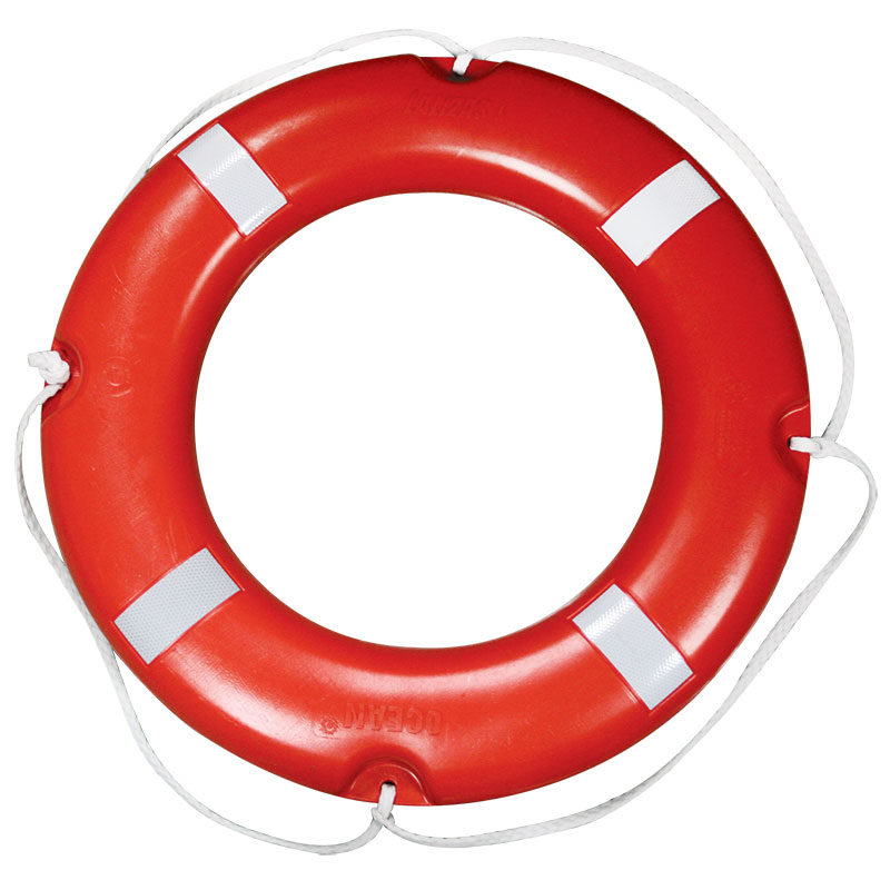 LALIZAS Lifebuoy Ring SOLAS, w/Retroreflective Tape,Ø73cm, 4Kg