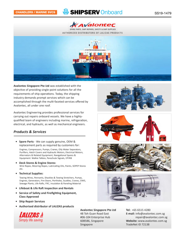Marine Spare Parts Suppliers Singapore Reviewmotors.co