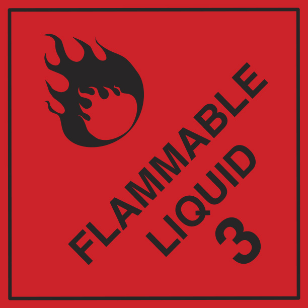Flammable Liquid (3) 250mm x 250mm