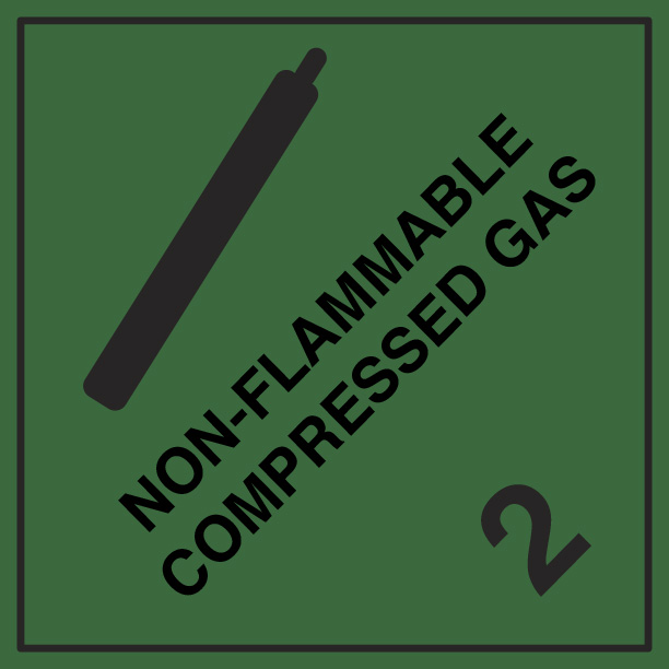 Non-Flammable Compressed Gas (2) 250mm x 250mm