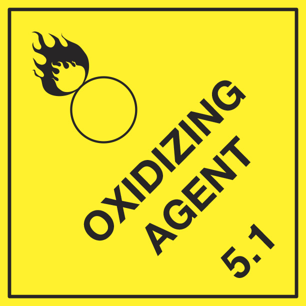Oxidizing Agent (5.1) 250mm x 250mm