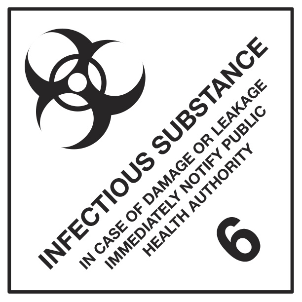 Infectious Substance (6) 250mm x 250mm