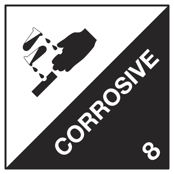 Corrosive (8) 250mm x 250mm
