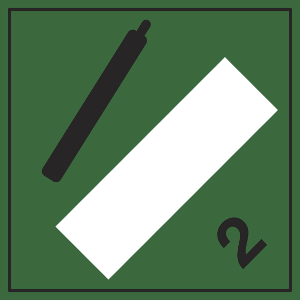 Hazard Diamond (2) 250mm x 250mm