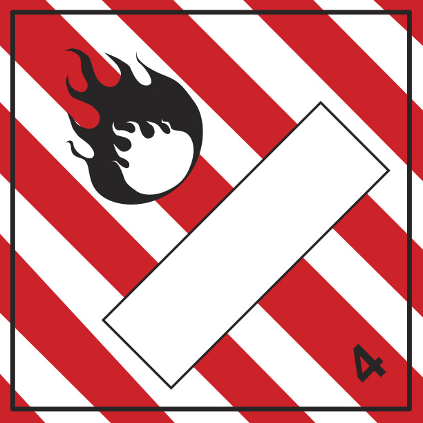 Hazard Diamond (4) 250mm x 250mm