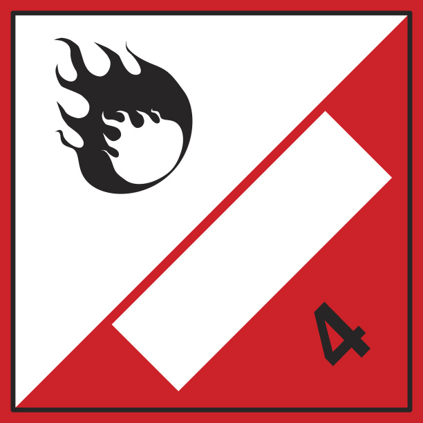 Hazard Diamond (4) 250mm x 250mm