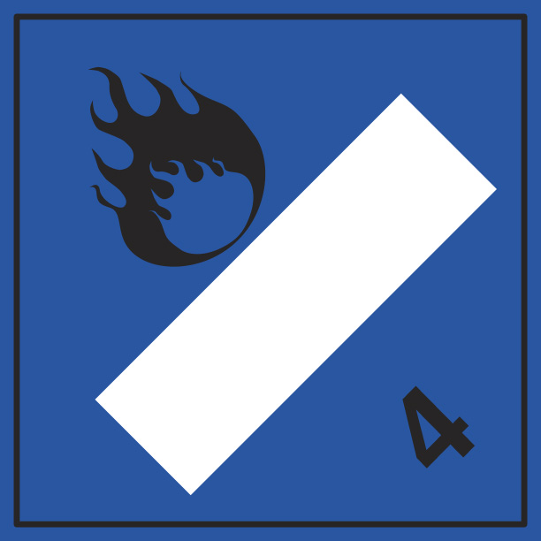 Hazard Diamond (4) 250mm x 250mm