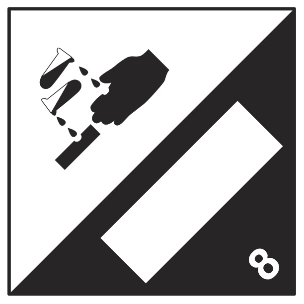 Hazard Diamond (8) 250mm x 250mm