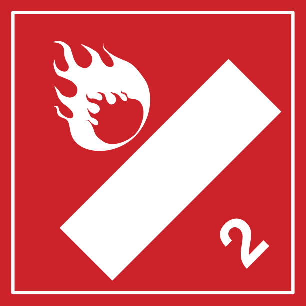 Flammable (2) 250mm x 250mm