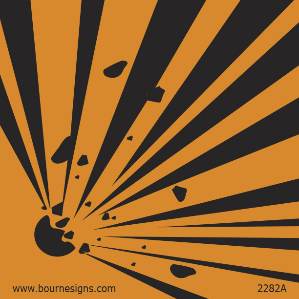 Explosive 100mm x 100mm