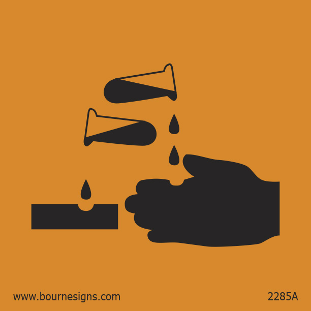 Corrosive 100mm x 100mm