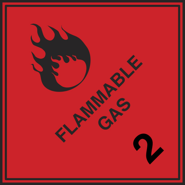 Flammable Gas (2) 250mm x 250mm