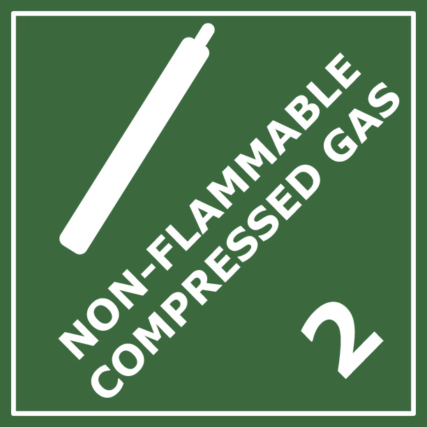 Non-Flammable Compressed Gas (2) 250mm x 250mm