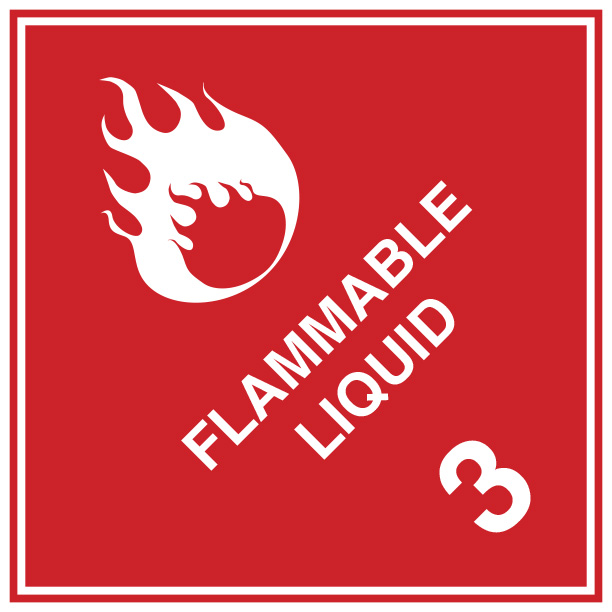 Flammable Liquid (3) 250mm x 250mm
