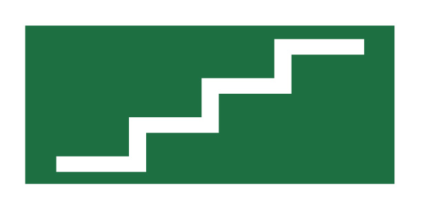 Stairs, Right to Left (10 per pack) 150mm x 75mm