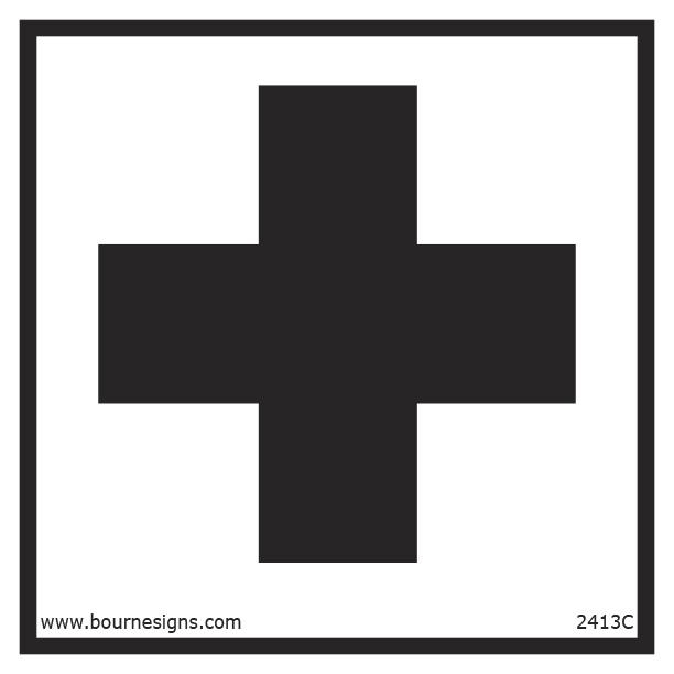 First Aid 150mm x 150mm