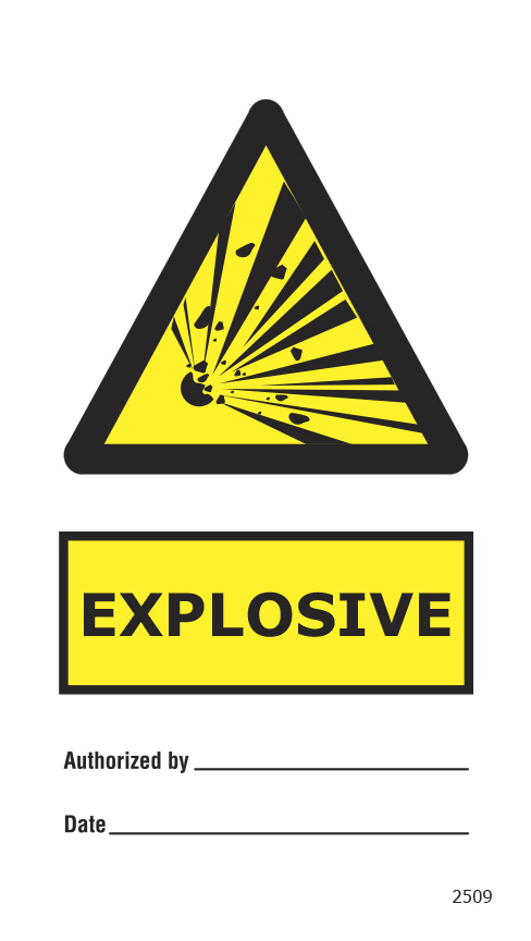 Explosive (10 per pack) 75mm x 150mm