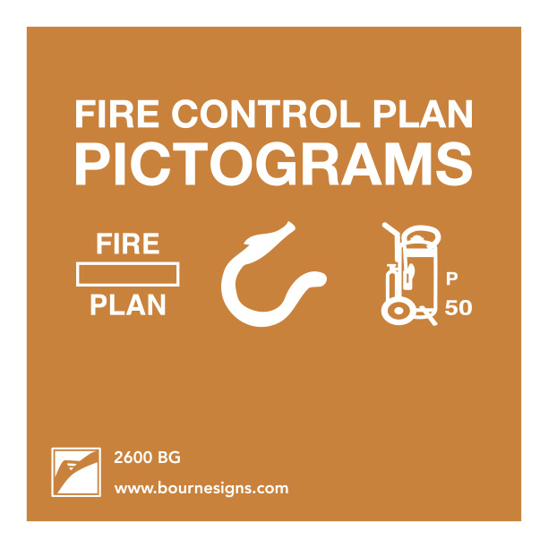 Fire Control Plan Pictograms 8.5" x 11" booklet (13 pages total)
