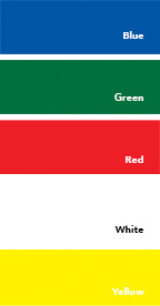 Magnetic strip (Please specify color - blue, green, red, white or yellow) 300mm x 100mm