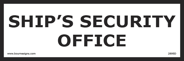 Ship's Security Office 300mm x 100mm