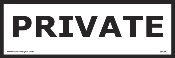 Private 300mm x 100mm