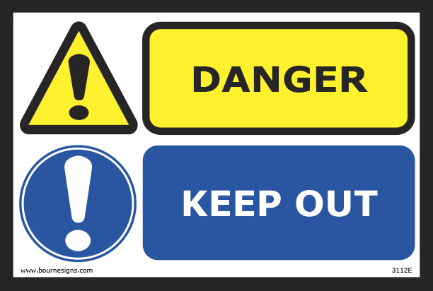 Danger/Keep Out 300mm x 200mm