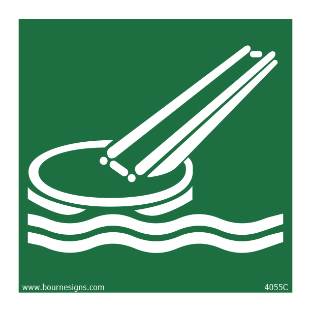 Evacuation Slide 150mm x 150mm