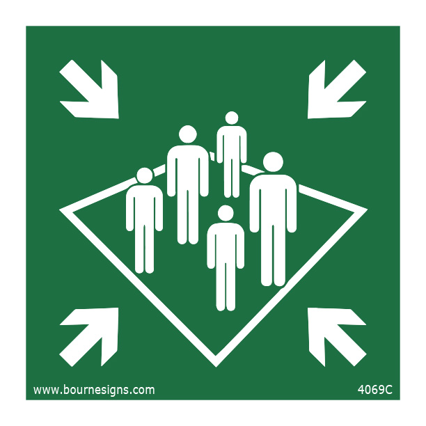 Muster Station/Assembly Station 150mm x 150mm