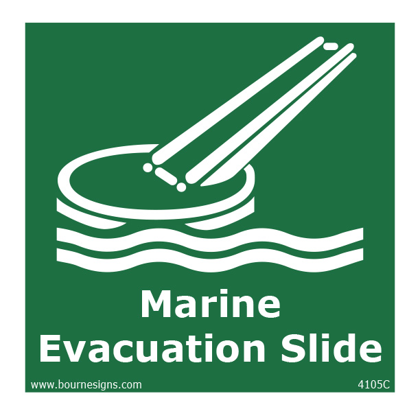 Evacuation Slide 150mm x 150mm