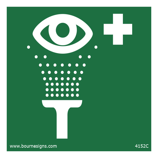 Emergency Eye Wash 150mm x 150mm