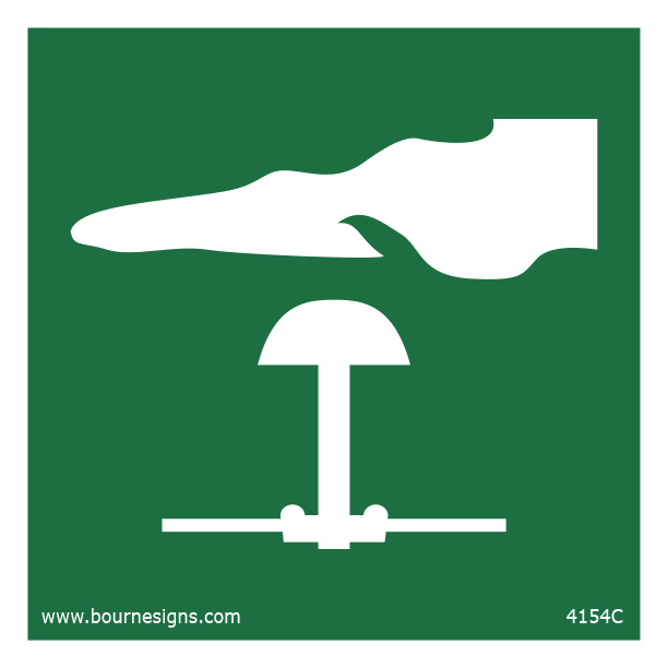 Emergency Stop 150mm x 150mm