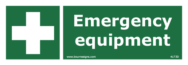 Emergency Equipment 300mm x 100mm