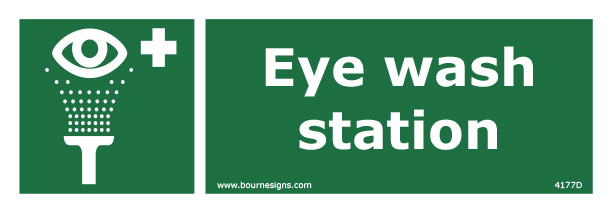 Eye Wash Station 300mm x 100mm (also available as 150mm x 200mm)