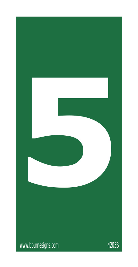 Number 5 75mm x 150mm