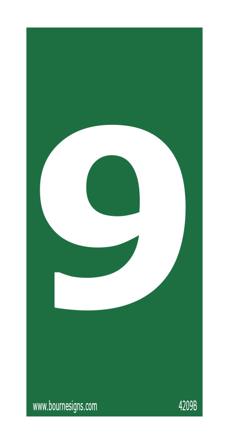 Number 9 75mm x 150mm