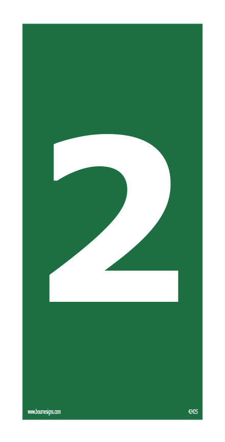 Number 2 150mm x 300mm