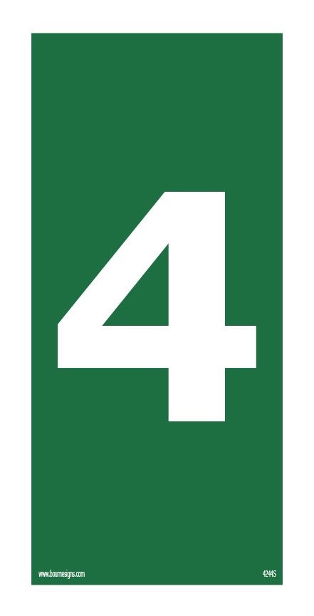 Number 4 150mm x 300mm