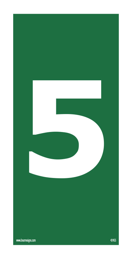 Number 5 150mm x 300mm