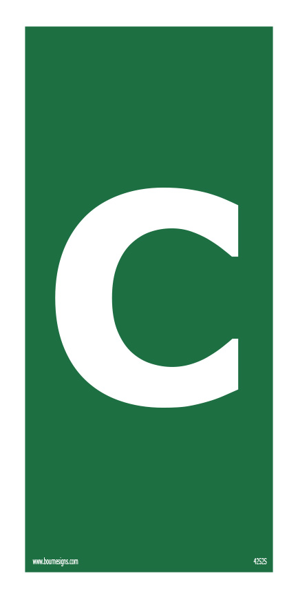 Letter C 150mm x 300mm