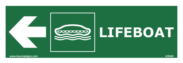 Lifeboat (Left) 300mm x 100mm