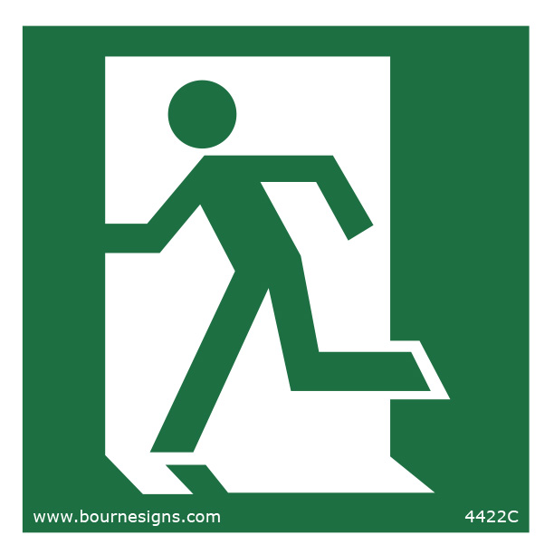 Running Man (Left) 150mm x 150mm