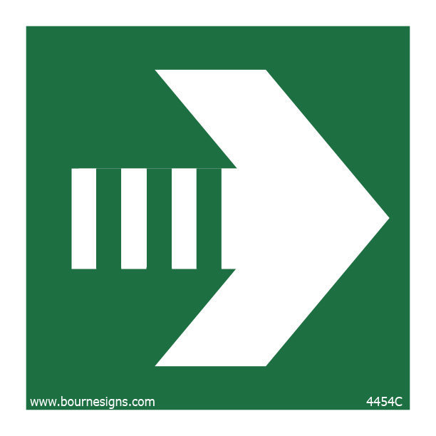 Secondary Escape Route - Rotatable Arrow 150mm x 150mm