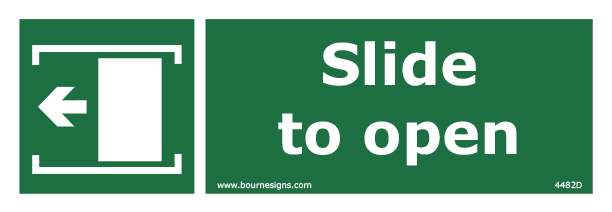 Slide to Open (Left) 300mm x 100mm